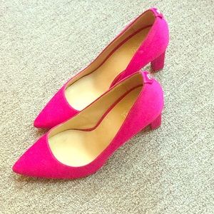 Size 10 Michael kors high heels hot pink